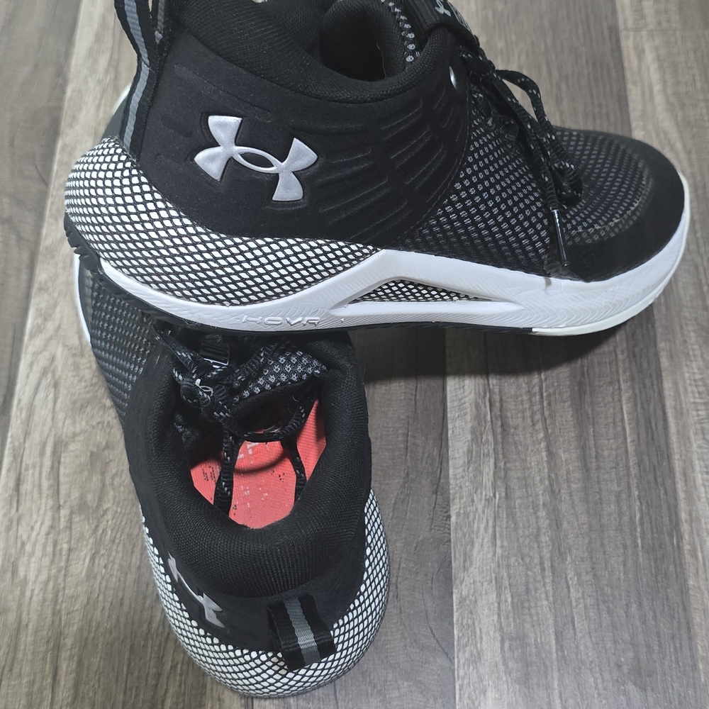 Under Armour Black and White Athletic Shoes